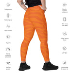 STRIPED CROSSOVER LEGGINGS