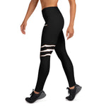 White Striped Leggings